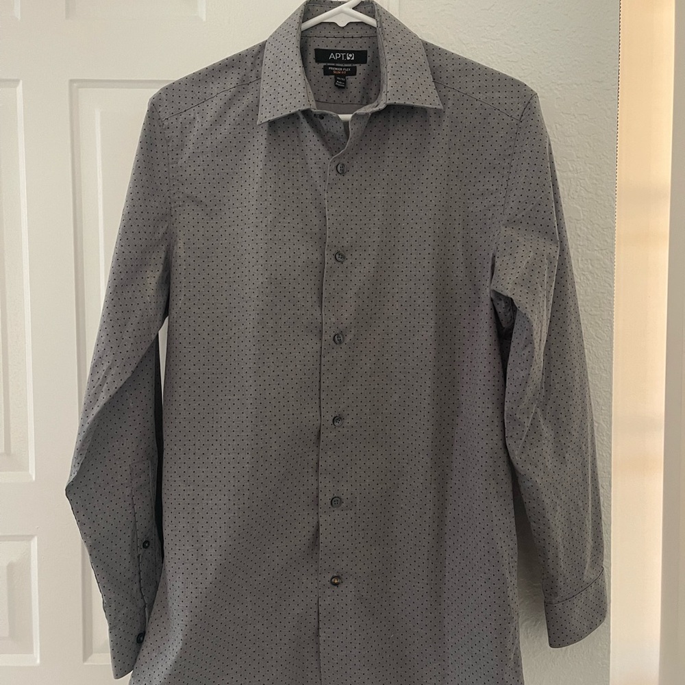 APT.9 - Premium Flex Slim Fit Button Up